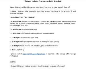 Holiday Programme